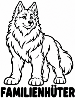 Fantasy-Family-Sticker – Hüter – ca. 11,2 × 15 cm