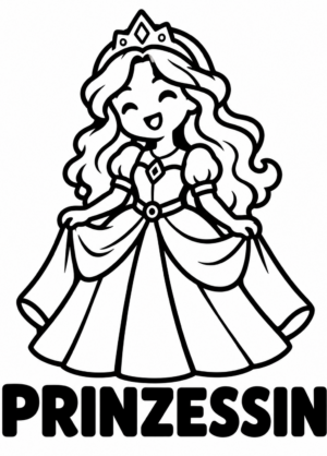 Fantasy-Family-Sticker – Prinzessin – ca. 11,4 × 16 cm