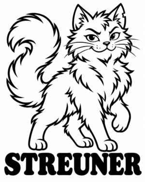 Fantasy-Family-Sticker – Streuner – ca. 10 × 13 cm